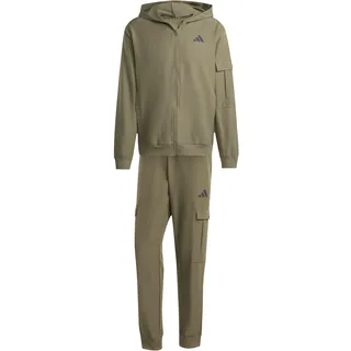 adidas Herren CARGO TRACKSUIT, Olive Strata, XS