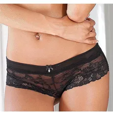 LASCANA Panty, aus weicher elastischer Spitze, schwarz