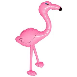 Boland 52547 - Aufblasbarer Flamingo, Größe 60 cm, Dekoration, Gartenparty, Pool-Party, Sommerfest, Mottoparty