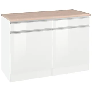 kochstation Unterschrank KS-Ohio 120 x 60 x 85 cm Weiß