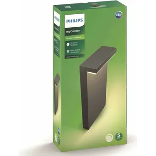 Philips LED Sockelleuchte Bustan 22 x 9 x 40 cm anthrazit