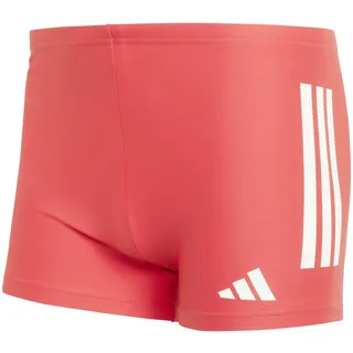 adidas 3 Stripes Swim Boxers, semi lucid red/White, (AFDE) 8,