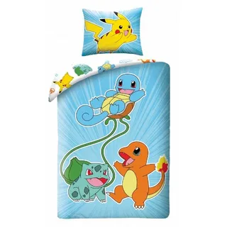 Halantex Pokemon Blau 140 x 200 cm + 70 x 90 cm