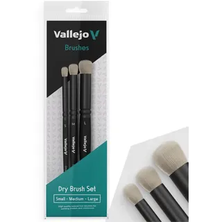Vallejo B07990 Dry Brush, Set S, M, L)