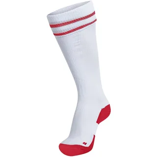 Hummel Socken ELEMENT FOOTBALL SOCK, Weiß/True Rot, 43/45, 204046-9402