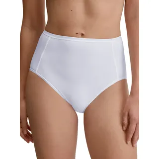 High-Waist-Slip CALIDA "Sleek Skin", Damen, Gr. XS (36/38), weiß, Microfaser, Obermaterial: 73% Polyamid, 27% Elasthan, körpernah, Unterhosen High-Waist-Slip, elastischer Bund, hoher Schnitt, Single Jersey