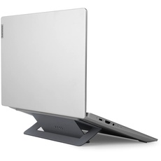 MOFT Invisible Airflow Laptopständer, mit Offenem Design für Wärmeableitung, Einstellbare Doppelwinkel, Wiederverwendbar und Rückstandsfrei, Kompatibel mit Laptops mit bis zu 16 Zoll (Grau)