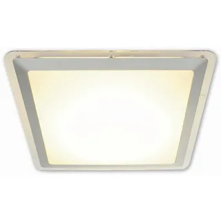 NÄVE Led-Deckenleuchte, silber Metall, Kunststoff Lampen - weiß,