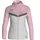 ICONIC Gr 36 Soft Grey/Dusky Pink/Anthra Light Zipper Hoodie Damen Bequeme Sweatjacke mit Keep Dry Funktion aus 100 recyceltem Polyester