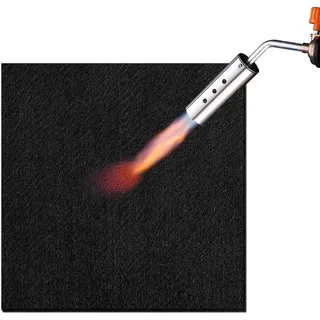 Feuerfeste Unterlage 30x30cm, Carbonfilz Hitzeschutzmatte Hitzebeständig bis 982 °C, Feuerschutzmatte, Feuerfeste Matte für Grill, Schweißen, Feuerschale, Kamin, Rasen, Camping