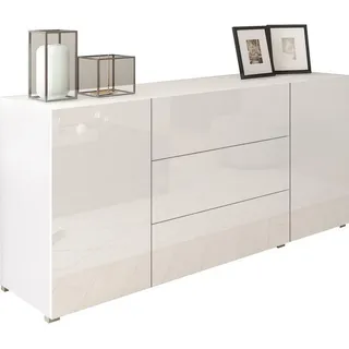 P & B Sideboard 150 x 68 x 38,5 cm hochglanz weiß