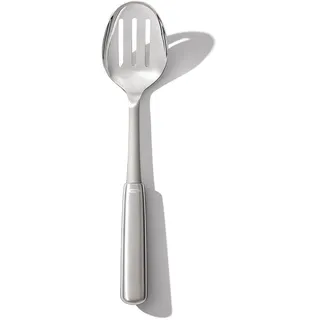 Oxo Steel Schlitzlöffel, Kochbesteck, Silber