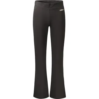 Damen Gefütterte Weitbein-Leggings mit Print & Logo - Schwarz - Schwarz