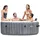 PureSpa Bubble Massage 196 x 71 cm Grau