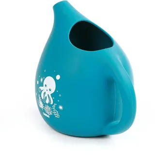 LUDI — Silikon-Gießkanne — für Strand, Bad oder Garten — ab 10 Monaten — fördert die motorische Entwicklung — weiches, widerstandsfähiges und faltbares Material — pflegeleicht — 18 x 15 x 12 cm