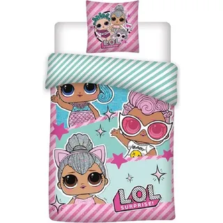 LOL Surprise! Friends Bettbezug 140 x 200 cm - bio Baumwolle