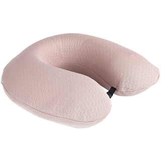 Komfortec Reisekissen, 100% Visco-Memory Schaum Nackenhörnchen, Oeko-TEX-zertifiziertes Reisekissen, Nackenkissen - Stützkissen - Travel Pillow, Leicht, Rosa