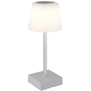 GLOBO Tischlampe Silber Opal