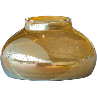 LEONARDO Tischvase »Dekovase Poesia, goldfarben« handgefertigtes Deko-Objekt aus Glas, goldfarben