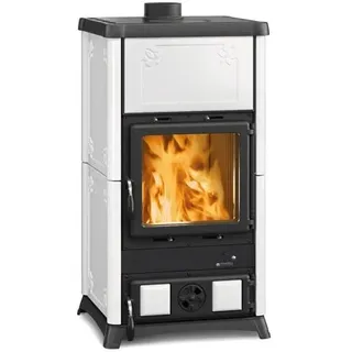La Nordica-Extraflame Nordica Fedora Stahl Weiß/Majolika Weiß
