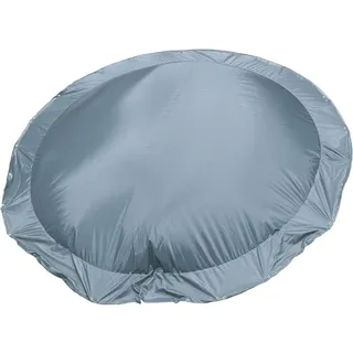 Luftkissen Poolabdeckung CF Aeroshield, aufblasbare Abdeckplane rund Ø 460 cm, 580 g/m2 grau mit Ösen und Spannseil - Grau