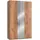 Drehtürenschrank Level by fresh to go 150 x 236 x 58 cm Braun