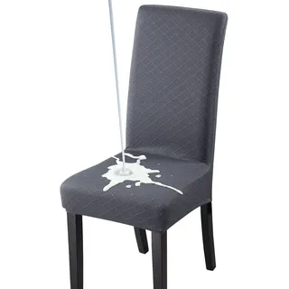 Fuloon Stuhlhussen wasserdichte, Stretch Stuhlbezug Moderne Stuhlüberzug Elastische Abnehmbar Waschbar Spannbezug für Esszimmerstühle Schwingstuhl 4er Set