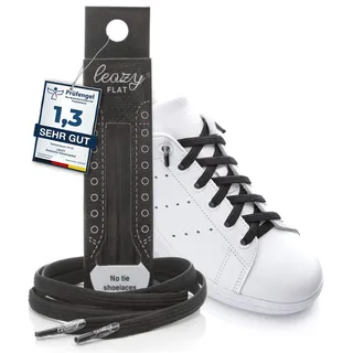 leazy flat Elastische Schnürsenkel – Das Flache, Flexible Schuhband zum Einhaken
