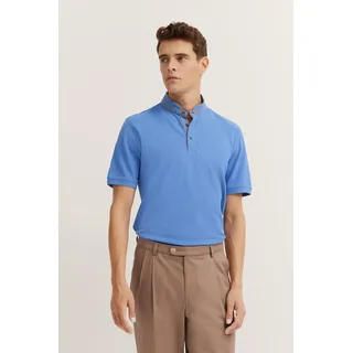 bugatti Poloshirt mit Stehkragen, blau