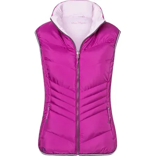 Steppweste DEPROC ACTIVE "KENOSHA Women", Damen, Gr. 50 (XL), pink, 100% Polyester, tailliert, Westen Steppweste, zum Wenden