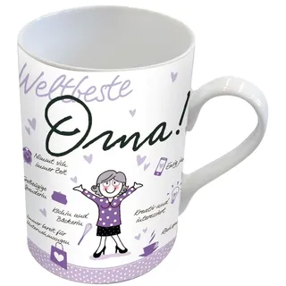 Design@Home Tolle Motivtasse Weltbeste Oma, Porzellan, Becher, Trinkbecher, Tasse