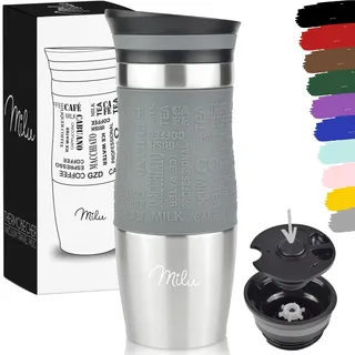 MILU Thermobecher 0,37 l Grau 1 St.