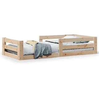 vidaXL Massivholzbett ohne Matratze 80x200 cm Kiefernholz