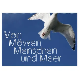 Von Möwen, Menschen und Meer (Wandkalender 2026 DIN A2 quer), CALVENDO Monatskalender: Der Mensch und die Möwe - eine immer wieder spannende Geschichte (CALVENDO Menschen)