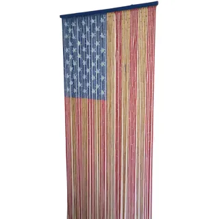 Türvorhang Fliegen Design Deko Insekten Amerika Fenster Bambus USA Maße 90x200cm