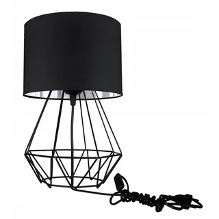 Moderne Lampe Schreibtischlampe Tischlampe Tischleuchte Nachttischlampe Leuchte Schwarz-Silber aus Serie N230 (N230-N1-SS) - Schwarz, Silber
