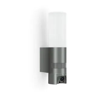 Steinel LED-Außenleuchte Aluminium, Glas, Kunststoff, Metall 30,5 cm mit Bewegungsmelder grau