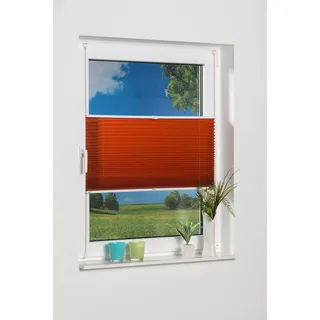 K-HOME Klemmfix-Plissee, Terracotta, 60cm x 130cm (B x L)