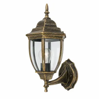 Außenwandleuchte LATERNE E27 Max 60W Antik Bronze Garten IP44 A2-S