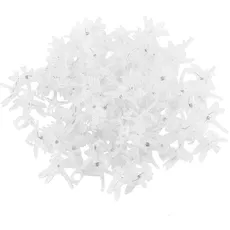 100 STÜCKE Pflanze Orchidee Clips Tragbare Daisy Garten Blume Pflanze Unterstützung Clips Leichte Verbinden Pflanzen Gadget Gartengeräte (Transparent)