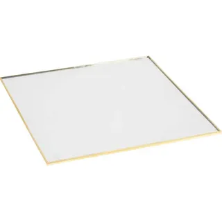 Kerzen Spiegelteller gold 25 cm - Gold