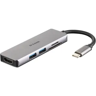 D-Link DUB-M530 5-In-1 USB-C Hub mit HDMI/Kartenleser