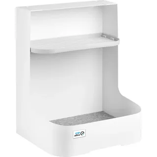 Schreibtisch-Organizer Untertisch Schreibtisch Organizer für Büroutensilien Büro-Organizer Unterbau Büroablage bis 5kg - Weiß