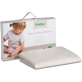 The Little Green Sheep Natural Sprung Cot Bed Mattress - 70cm x 140cm, M008B, BD001S, White, 38 x 89 cm - Crib