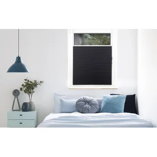 Plissee MYDECO "Free" Gr. 7, grau (grau, weiß), B:80cm H:210cm, Obermaterial: 100% Polyester, Plissees, Plissee