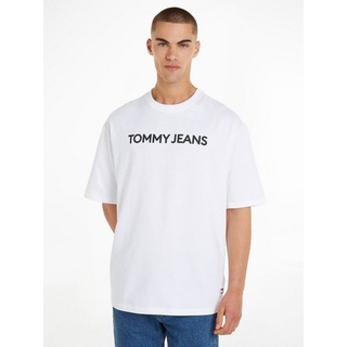 Tommy Jeans Plus T-Shirt »TJM OVZ BOLD CLASSICS TEE EXT«, mit Tommy Jeans Schriftzug, weiß