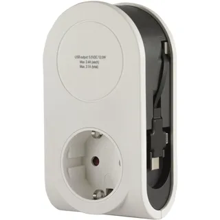 REV Ritter REV 0020840103 Ladegerät für Mobilgeräte Schwarz, weiß