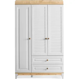 Kleiderschrank praktischer und stilvoller Kinderschrank für jedes Kinderzimmer - Weiß