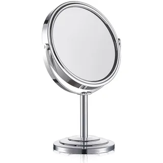 GRKJGytech Kosmetikspiegel 360° Makeup Spiegel mit 1X/ 5X Vergrößerung für Schminken Drehbar Tischspiegel Schminkspiegel für Make Up