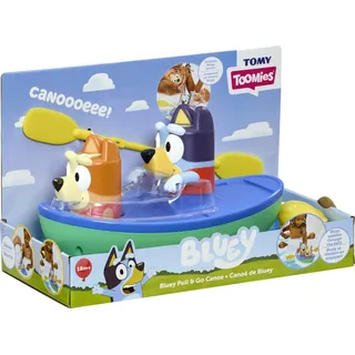 TOMY Bluey Kanu. Schau und Bingo zu, wie Sie über das Wasser Paddeln.